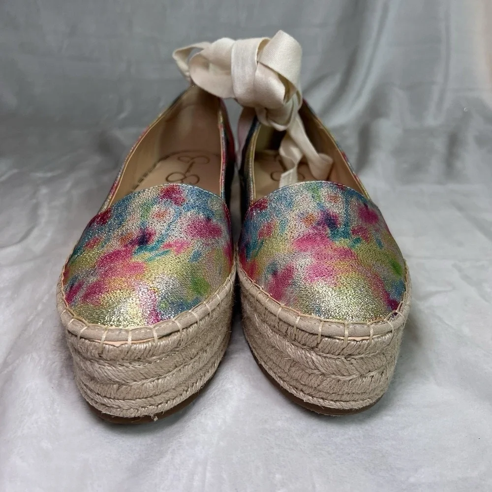 Jessica Simpson Cavien Espadrille Slip-On US Size 9.5 / EU 41 Multicolor Ankle
